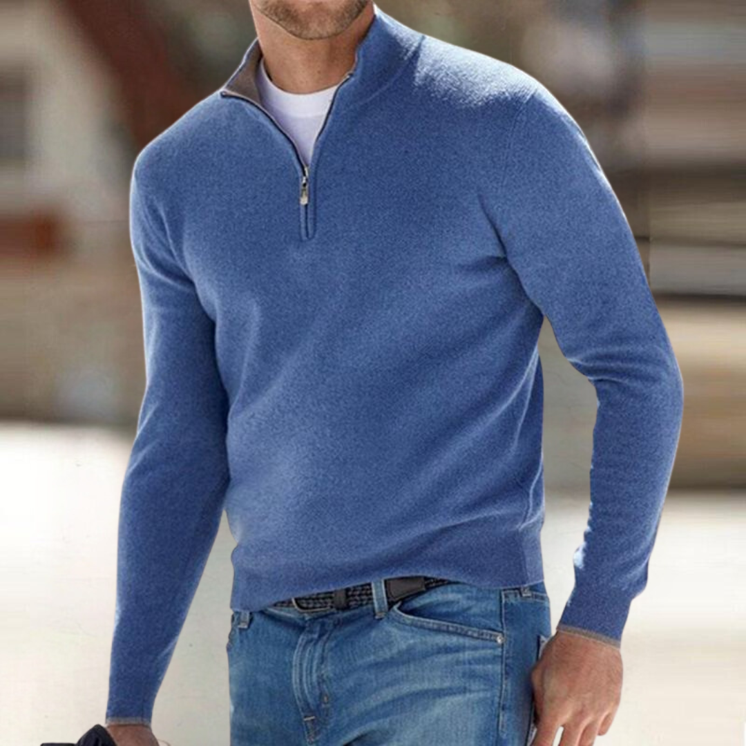 Santous™ • Pull élégant à fermeture zippée, chaud et confortable