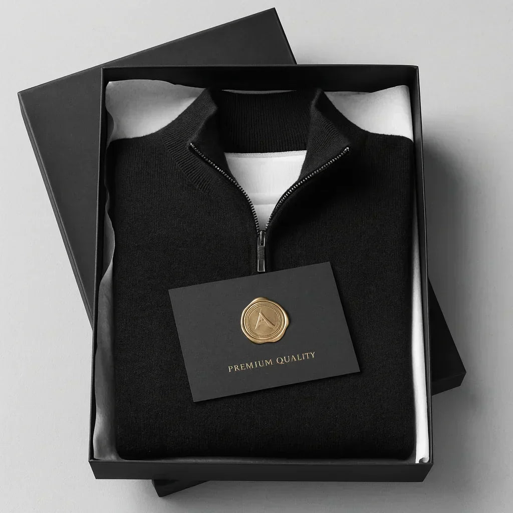 Santous™ • Pull élégant à fermeture zippée, chaud et confortable