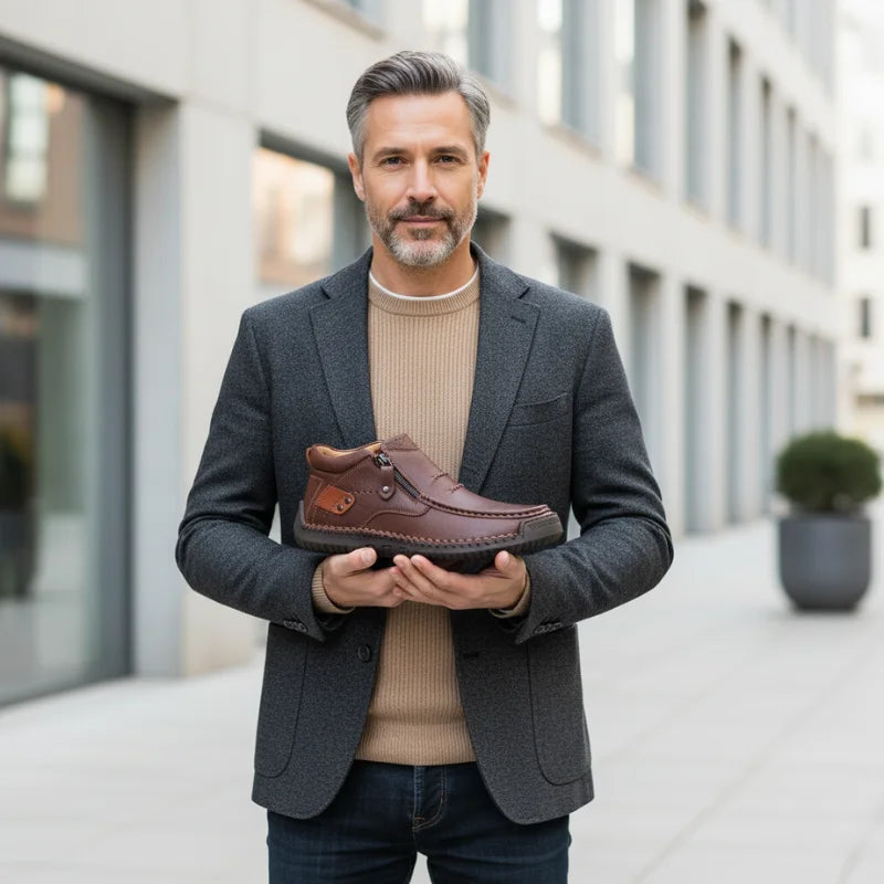 Barton™ - Chaussures en cuir faites à la main, alliant confort et caractère
